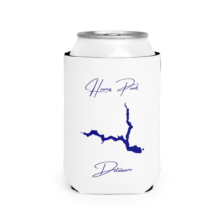 Delaware  Hearns  Pond  Can  Koozie  front  position  view  from  front-2  white.webp