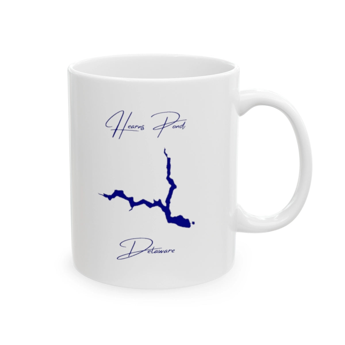 Delaware  Hearns  Pond  Ceramic  Mug  other  position  view  from  right  11oz.webp