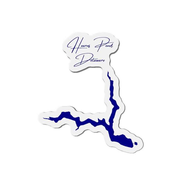 Delaware  Hearns  Pond  Die  Cut  Magnet  front  position  view  from  front  4  x  4.webp
