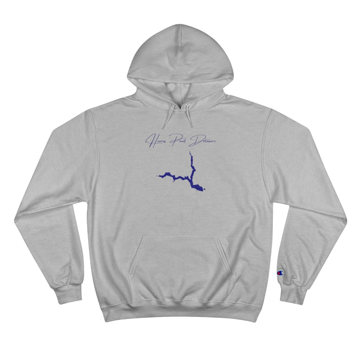 Delaware  Hearns  Pond  Hoodie  front  position  view  from  front  light  steel.webp