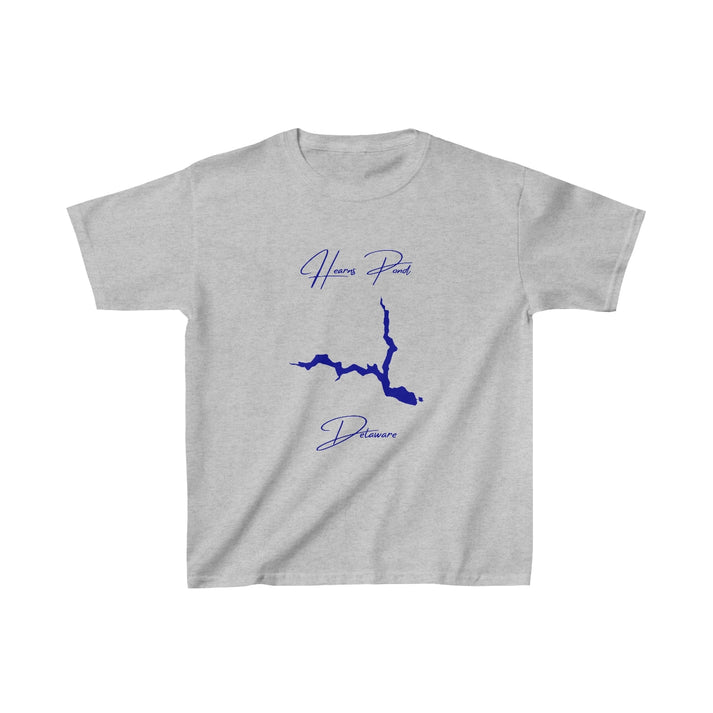 Delaware  Hearns  Pond  Youth  T-shirt  front  position  view  from  front  sport  grey.webp