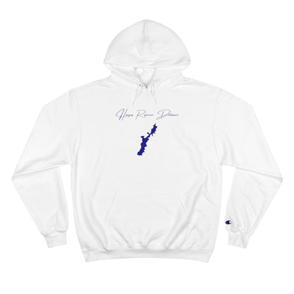 Delaware  Hoopes  Reservoir  Hoodie  front  position  view  from  front  white.webp