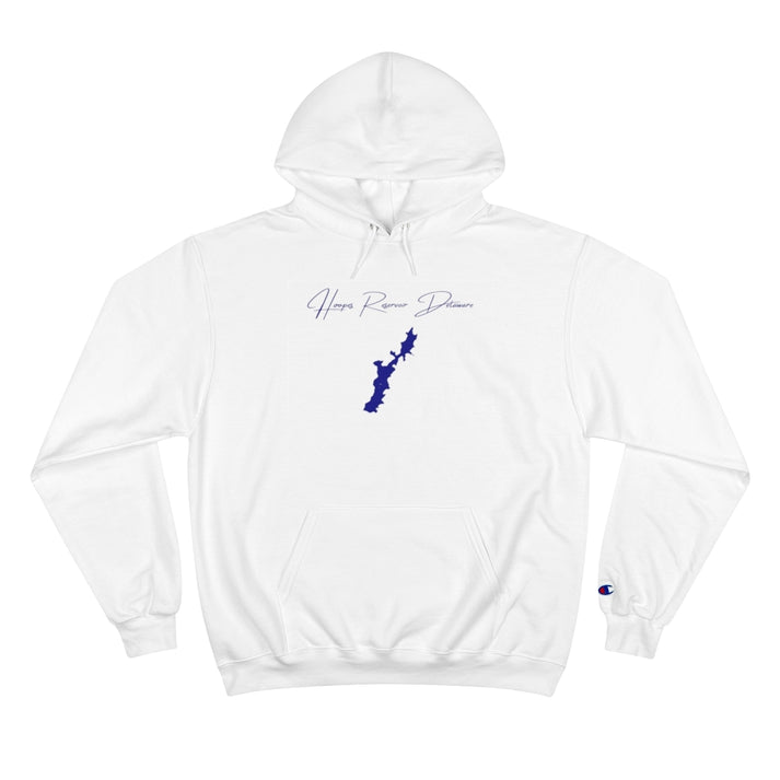 Delaware  Hoopes  Reservoir  Hoodie  front  position  view  from  front  white.webp