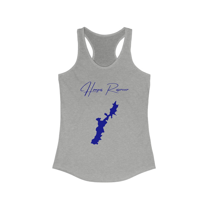 Delaware  Hoopes  Reservoir  Racerback-Tank  front  position  view  from  front  heather  grey.webp