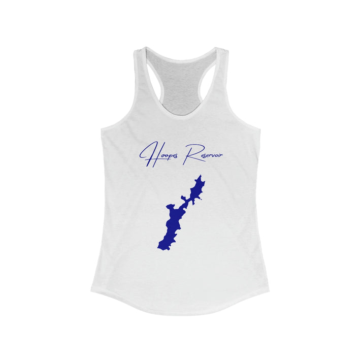 Delaware  Hoopes  Reservoir  Racerback-Tank  front  position  view  from  front  solid  white.webp