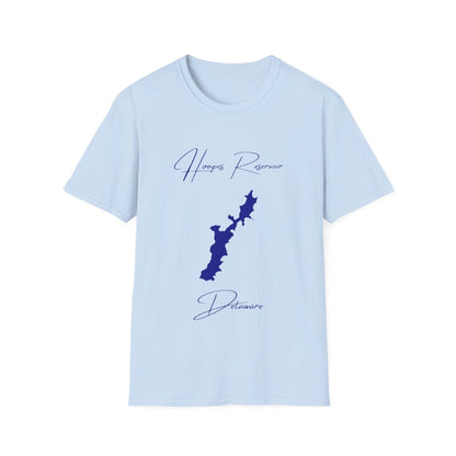 Delaware  Hoopes  Reservoir  T-shirt  front  position  view  from  front  light  blue.webp