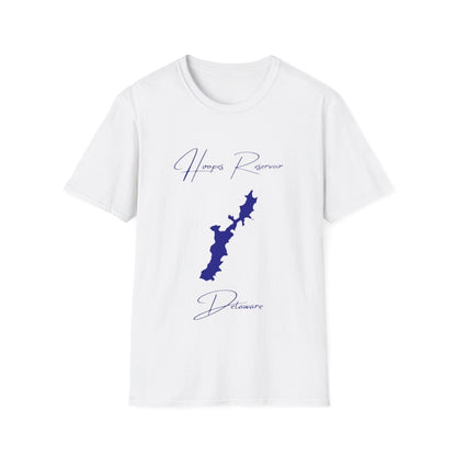 Delaware  Hoopes  Reservoir  T-shirt  front  position  view  from  front  white.webp