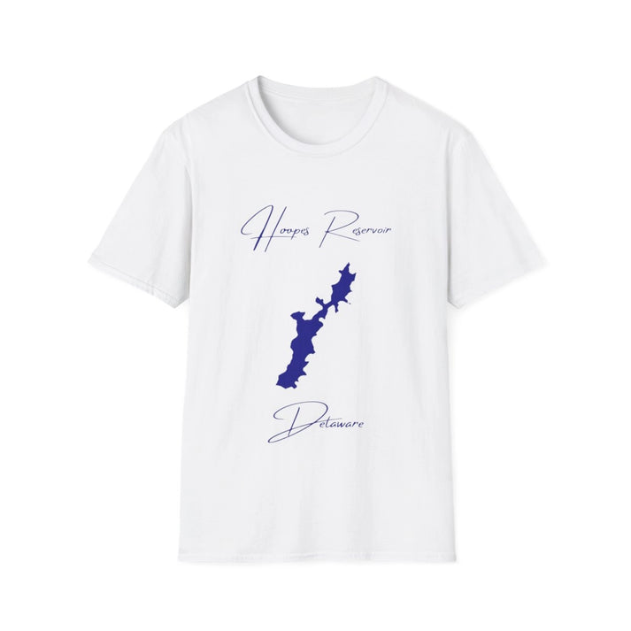 Delaware  Hoopes  Reservoir  T-shirt  front  position  view  from  front  white.webp