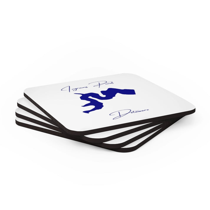 Delaware  Ingrams  Pond  Coaster  Set  front  position  view  from  stacked  3.75  x  3.75.webp