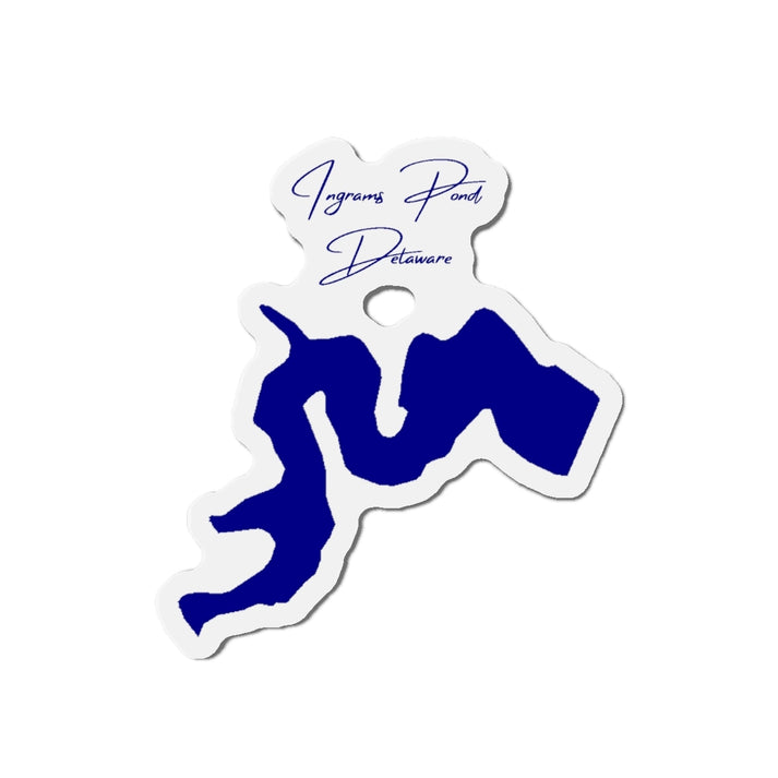 Delaware  Ingrams  Pond  Die  Cut  Magnet  front  position  view  from  front  4  x  4.webp