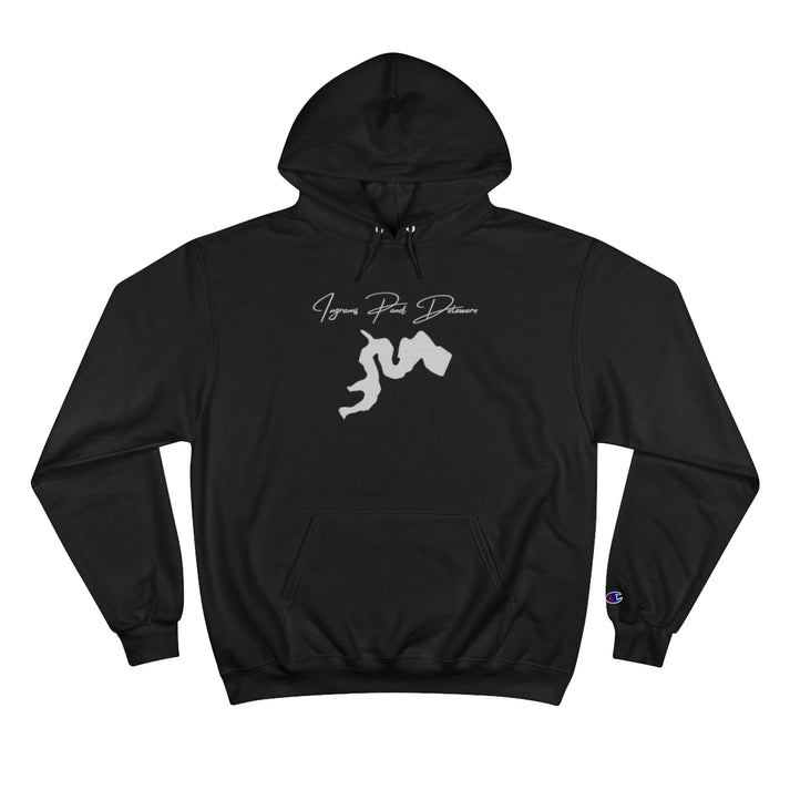 Delaware  Ingrams  Pond  Hoodie  front  position  view  from  front  black.webp