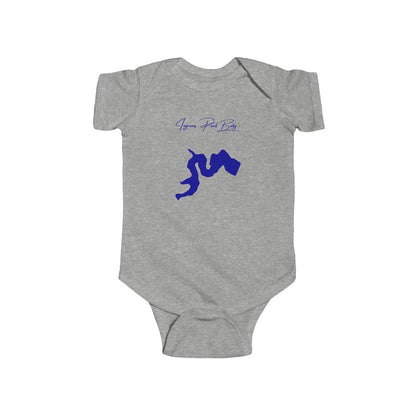 Delaware  Ingrams  Pond  Onesie  front  position  view  from  front  heather.webp