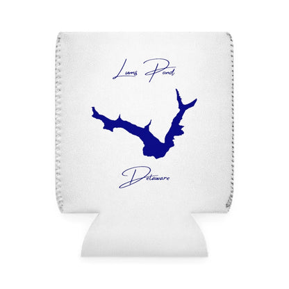 Delaware  Lums  Pond  Can  Koozie  front  position  view  from  front-1  white.webp