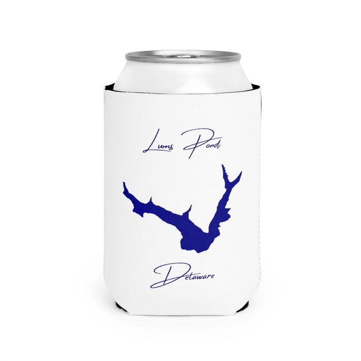 Delaware  Lums  Pond  Can  Koozie  front  position  view  from  front-2  white.webp