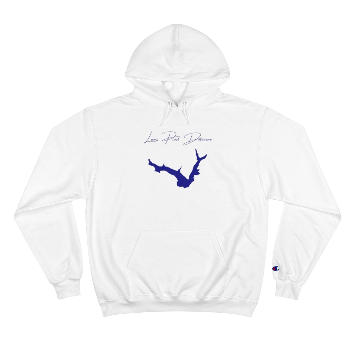 Delaware  Lums  Pond  Hoodie  front  position  view  from  front  white.webp