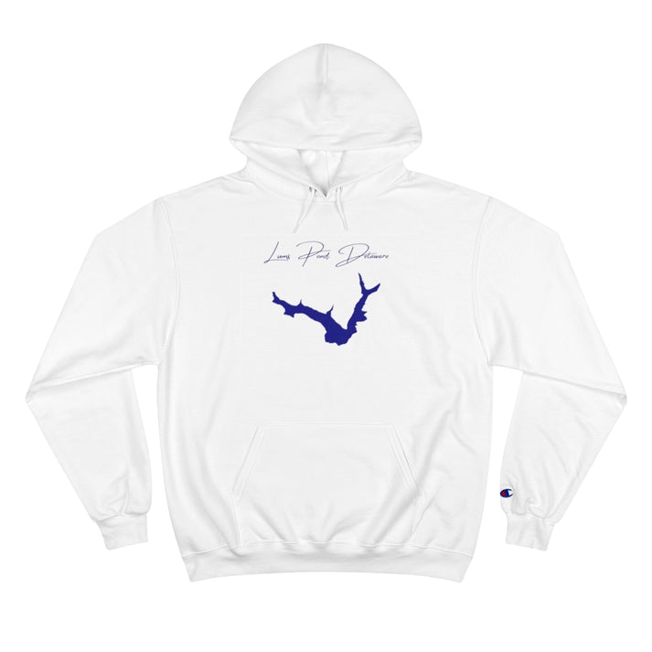 Delaware  Lums  Pond  Hoodie  front  position  view  from  front  white.webp