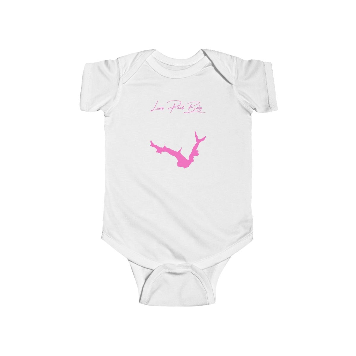 Delaware  Lums  Pond  Onesie  front  position  view  from  front  white.webp