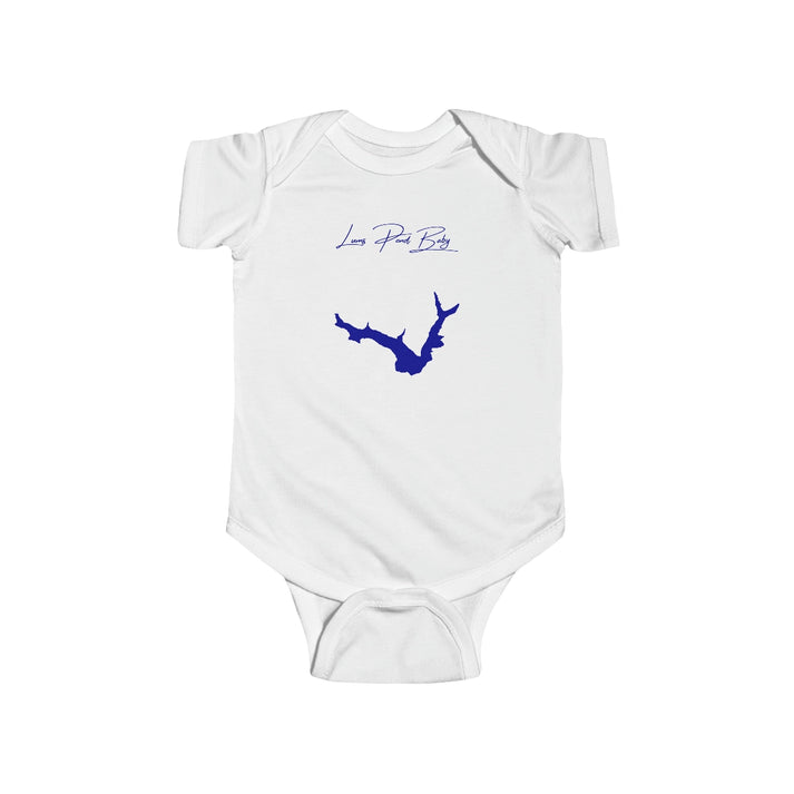 Delaware  Lums  Pond  Onesie  front  position  view  from  front  white.webp