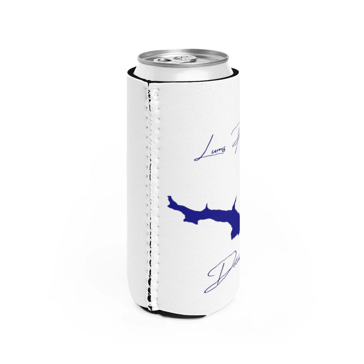 Delaware  Lums  Pond  Slim  Can  Koozie  all  position  view  from  right  white.webp