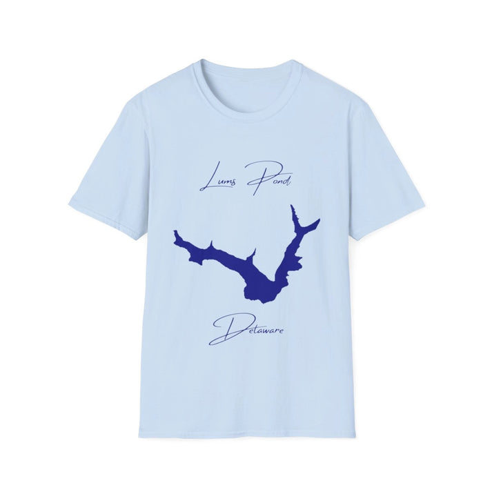 Delaware  Lums  Pond  T-shirt  front  position  view  from  front  light  blue.webp