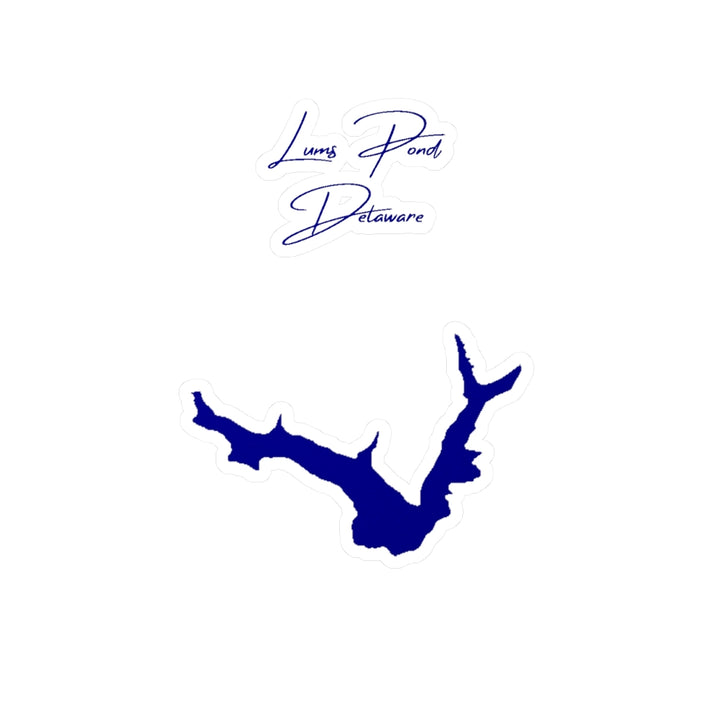 Delaware  Lums  Pond  Vinyl  Decal  other  position  view  from  front  4  x  6.webp