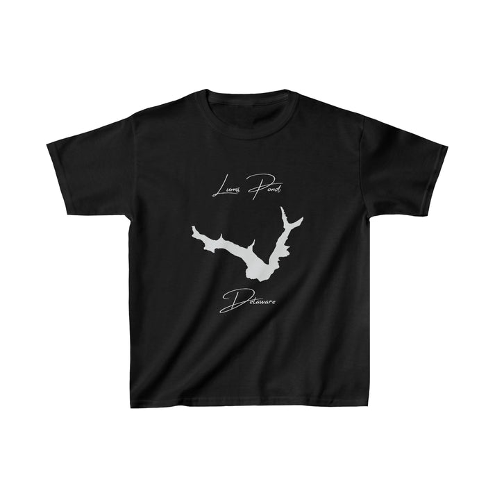 Delaware  Lums  Pond  Youth  T-shirt  front  position  view  from  front  black.webp