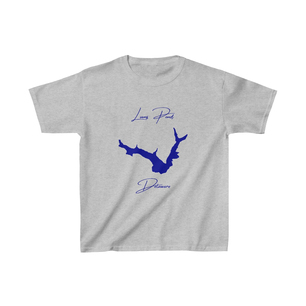 Delaware  Lums  Pond  Youth  T-shirt  front  position  view  from  front  sport  grey.webp