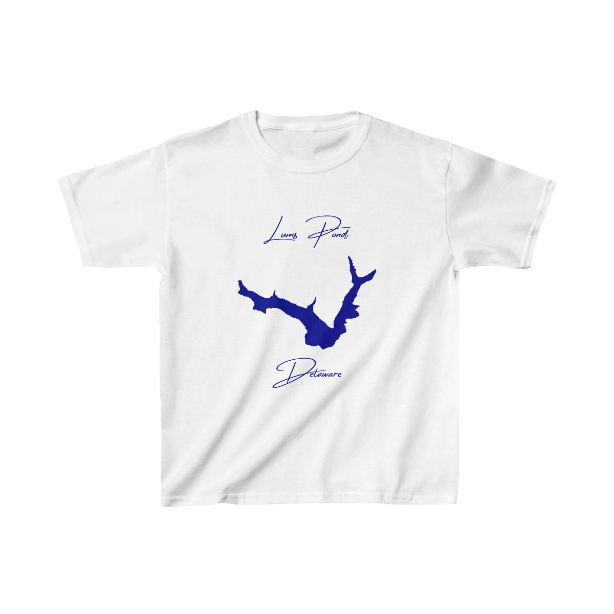Delaware  Lums  Pond  Youth  T-shirt  front  position  view  from  front  white.webp