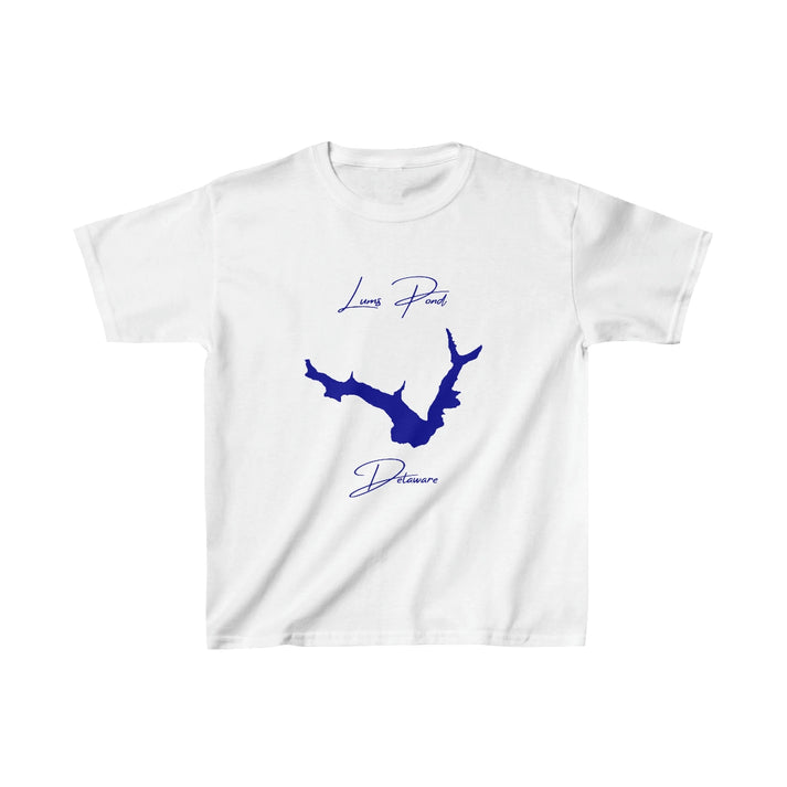 Delaware  Lums  Pond  Youth  T-shirt  front  position  view  from  front  white.webp