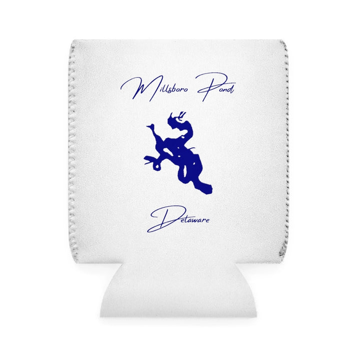 Delaware  Millsboro  Pond  Can  Koozie  front  position  view  from  front-1  white.webp