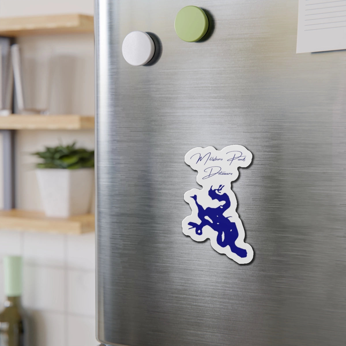 Delaware  Millsboro  Pond  Die  Cut  Magnet  front  position  view  from  context-2  4  x  4.webp