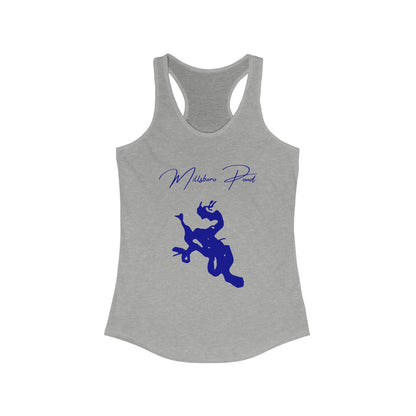 Delaware  Millsboro  Pond  Racerback-Tank  front  position  view  from  front  heather  grey.webp