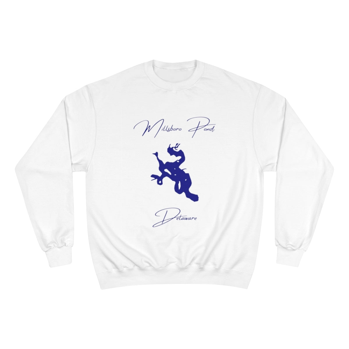 Delaware  Millsboro  Pond  Sweatshirt  front  position  view  from  front  white.webp
