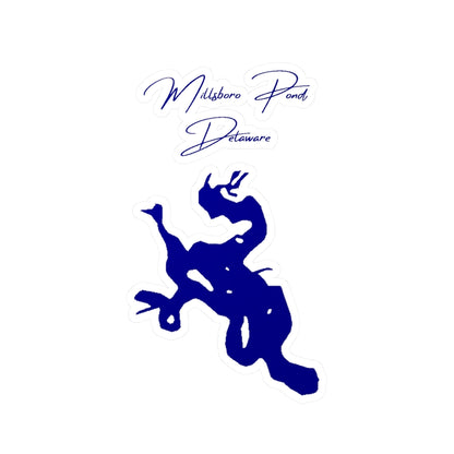 Delaware  Millsboro  Pond  Vinyl  Decal  other  position  view  from  front  4  x  6.webp