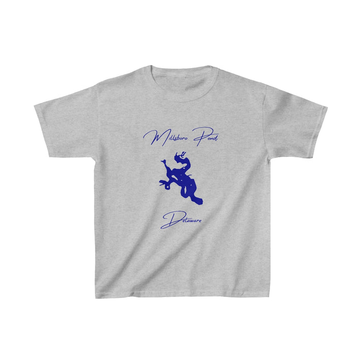 Delaware  Millsboro  Pond  Youth  T-shirt  front  position  view  from  front  sport  grey.webp