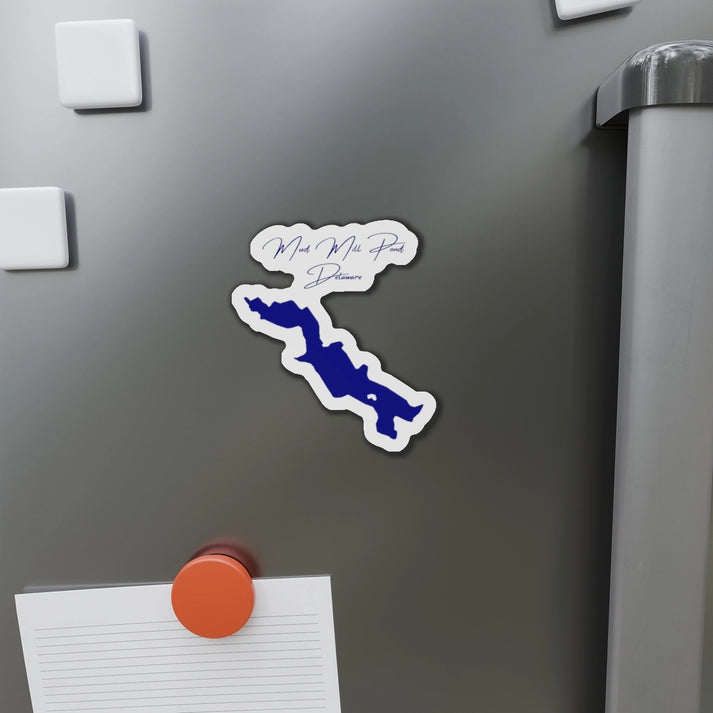 Delaware  Mud  Mill  Pond  Die  Cut  Magnet  front  position  view  from  context-1  4  x  4.webp