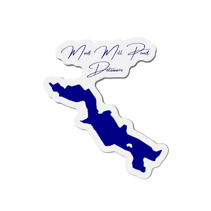 Delaware  Mud  Mill  Pond  Die  Cut  Magnet  front  position  view  from  front  4  x  4.webp