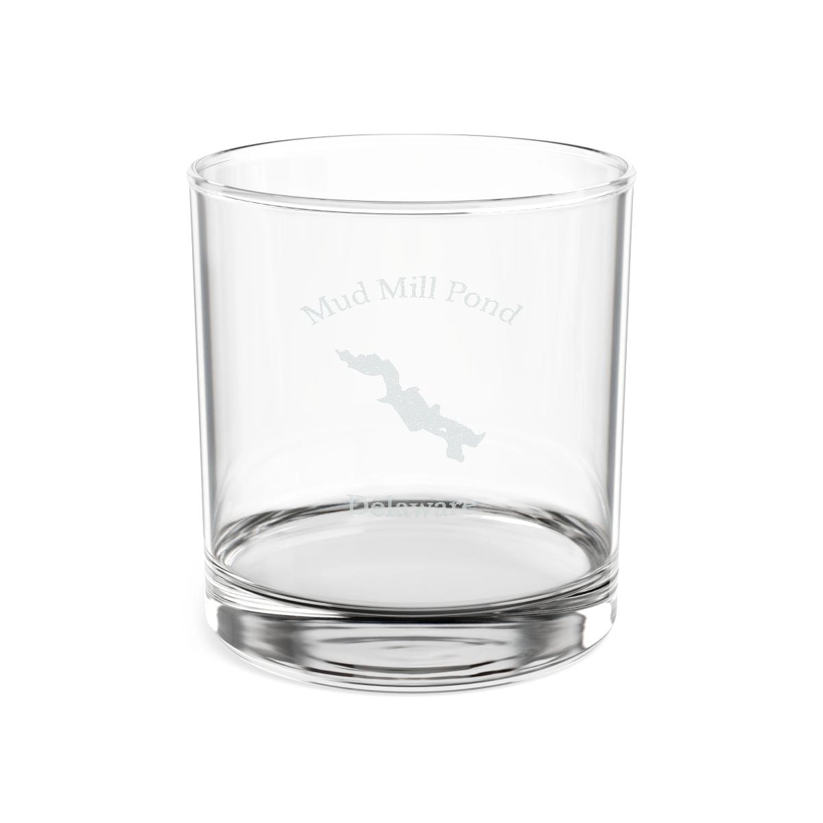 Delaware  Mud  Mill  Pond  Engraved  Whiskey  Glass  other  position  view  from  front  10.5oz.webp
