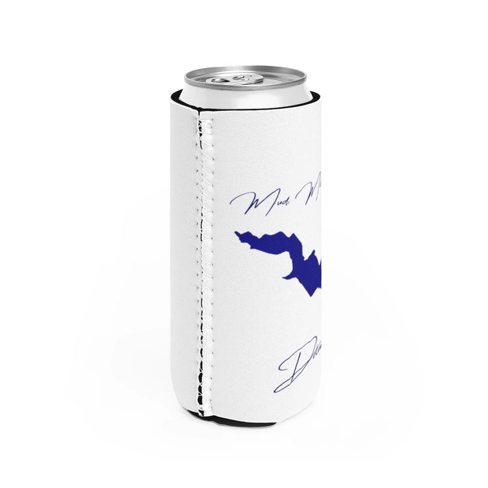 Delaware  Mud  Mill  Pond  Slim  Can  Koozie  all  position  view  from  right  white.webp