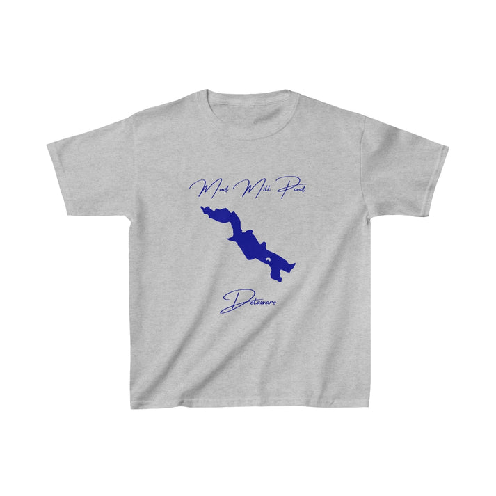 Delaware  Mud  Mill  Pond  Youth  T-shirt  front  position  view  from  front  sport  grey.webp