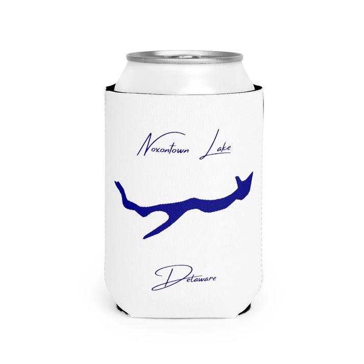 Delaware  Noxontown  Lake  Can  Koozie  front  position  view  from  front-2  white.webp