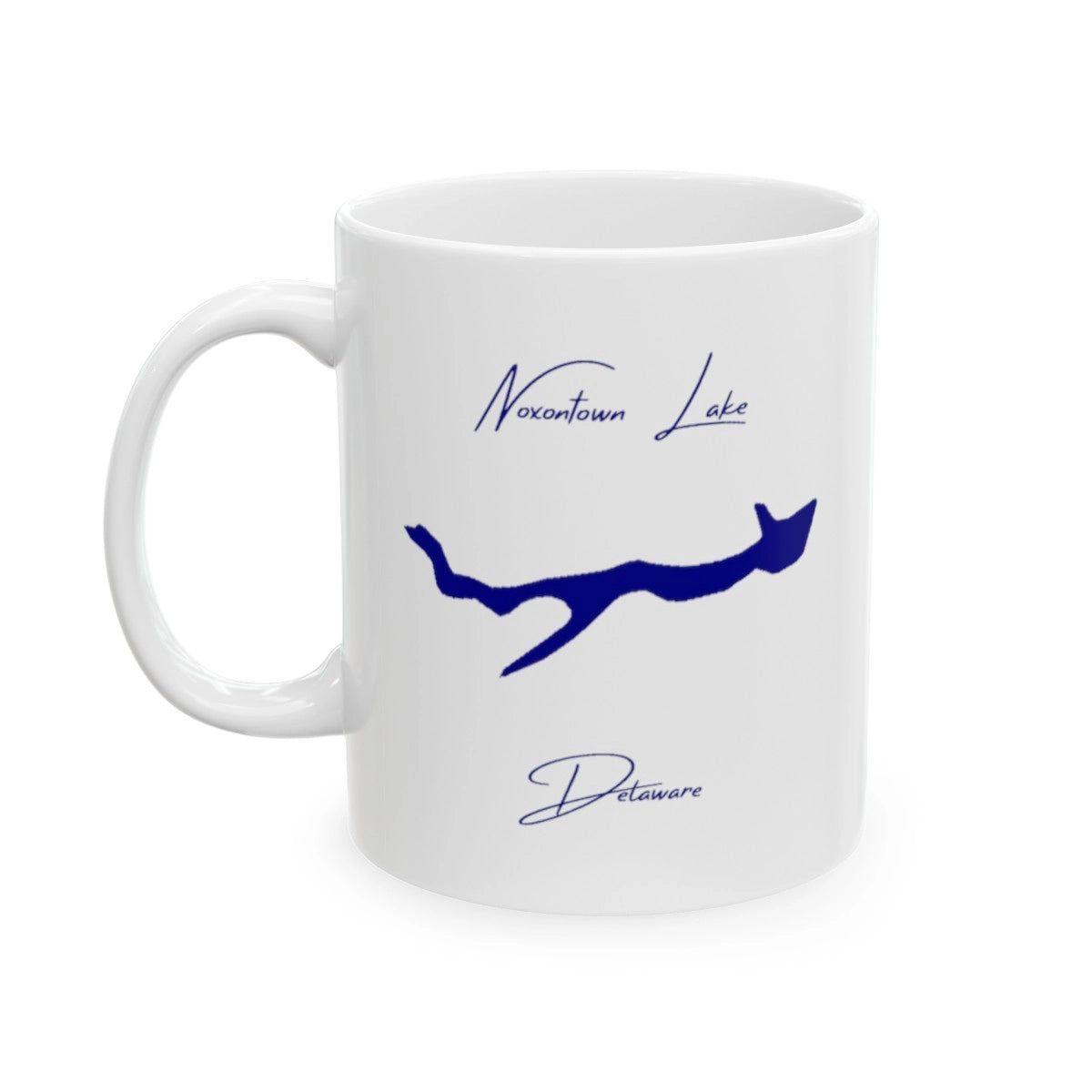 Delaware  Noxontown  Lake  Ceramic  Mug  other  position  view  from  left  11oz.webp
