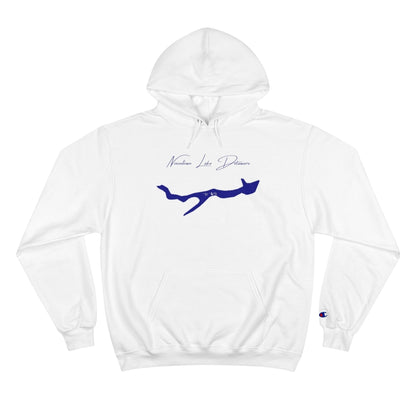 Delaware  Noxontown  Lake  Hoodie  front  position  view  from  front  white.webp