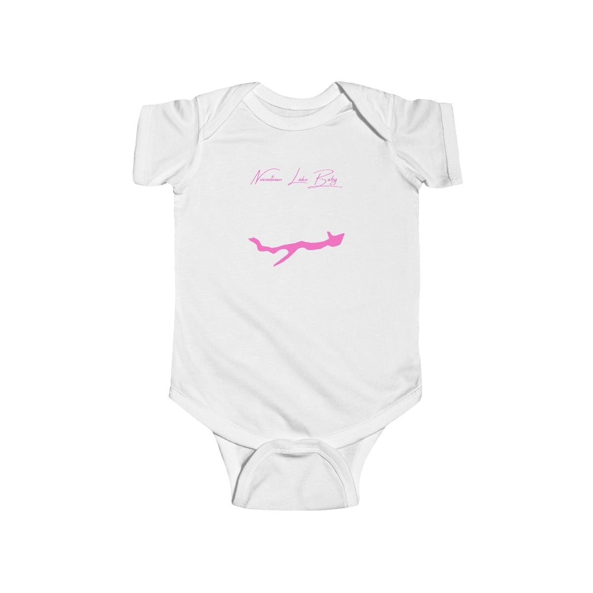 Delaware  Noxontown  Lake  Onesie  front  position  view  from  front  white.webp