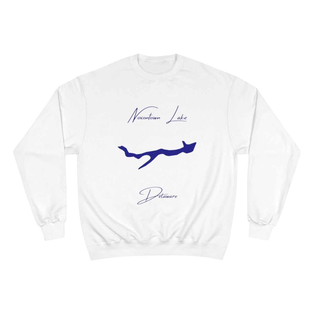 Delaware  Noxontown  Lake  Sweatshirt  front  position  view  from  front  white.webp