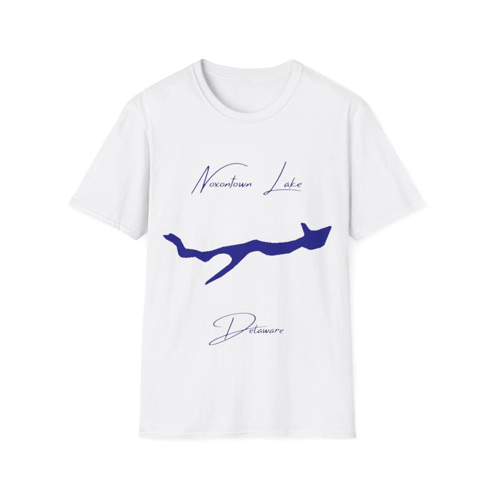 Delaware  Noxontown  Lake  T-shirt  front  position  view  from  front  white.webp