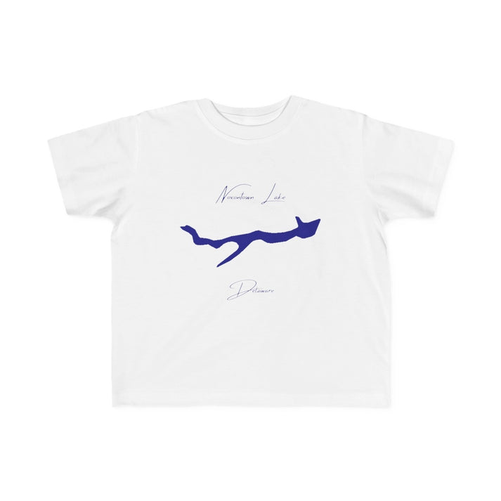 Delaware  Noxontown  Lake  Toddler  T-shirt  front  position  view  from  front  white.webp