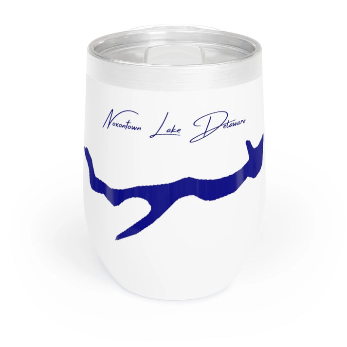 Delaware  Noxontown  Lake  Wine  Tumbler  front  position  view  from  front  white.webp