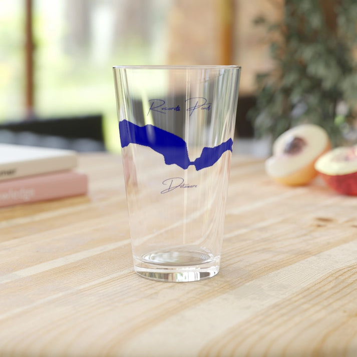 Delaware  Records  Pond  16oz  Pint  Glass  front  position  view  from  context-2  16oz.webp