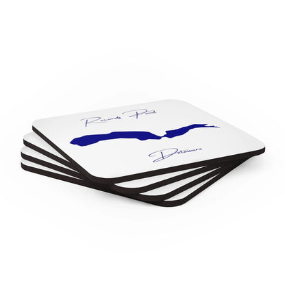 Delaware  Records  Pond  Coaster  Set  front  position  view  from  stacked  3.75  x  3.75.webp